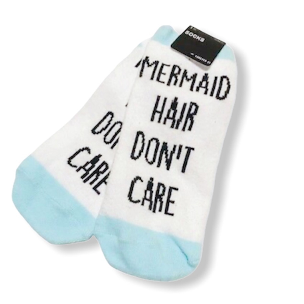 ❣️3/$15❣️ "MERMAID HAIR DON'T CARE" Ankle Socks
